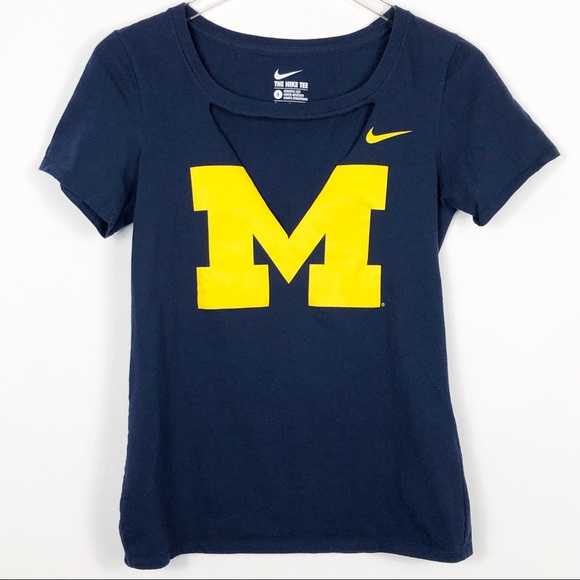 Nike Tops - University of Michigan Hand Cut Graphic Tee